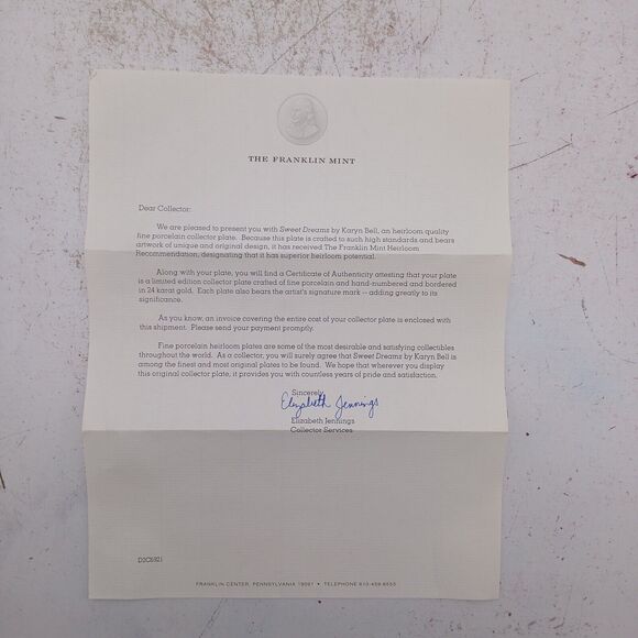 Lot of 4 Franklin Mint Limited Edition Collector Plate by Karyn E. Bell - Picture 12 of 16